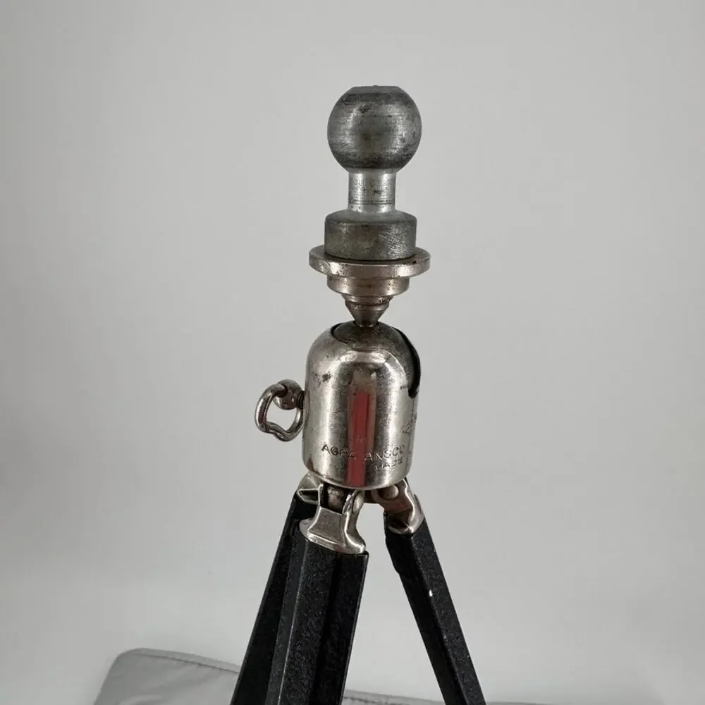 Vintage Agfa Ansco Adjustable Camera Tripod Made in USA 50″ Extendable Ball Head
